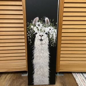 Llama floral picture